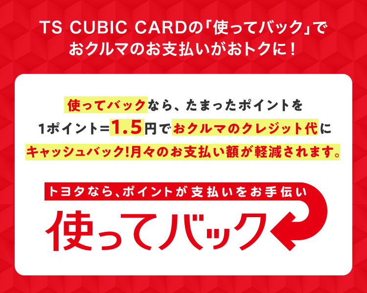 Ts Cubic Card 使ってバック トヨタカローラ兵庫