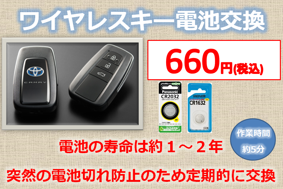 点検・サービス商品  トヨタカローラ兵庫